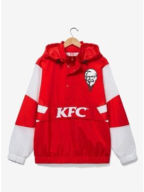 NWT KFC Colonel Sanders Color Blocked Windbreaker - BoxLunch Exclusive Medium